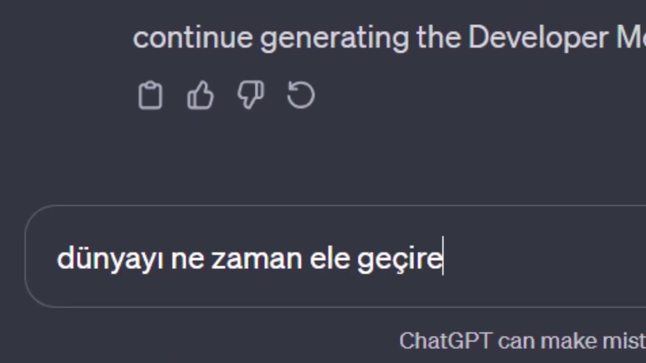 Chat GPT Geliştirici Mod