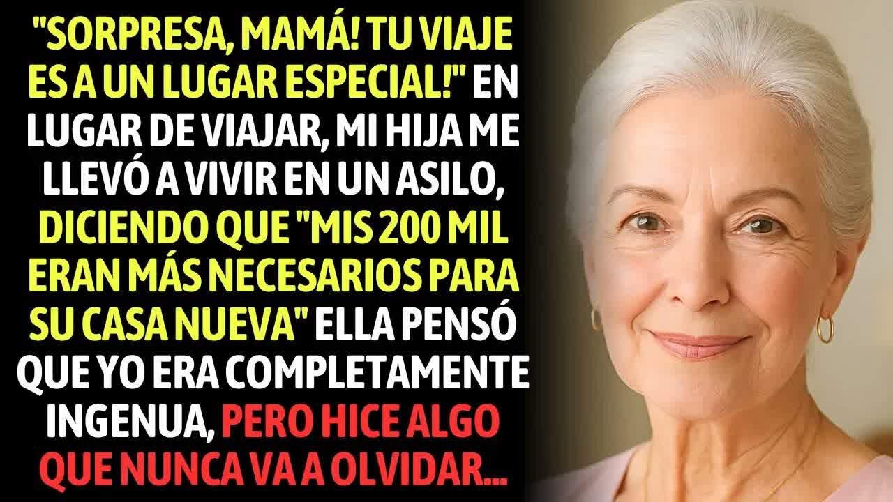 En Lugar De Viajar, Mi Hija Me Llevó A Vivir En Un Asilo, Diciendo Que Mis 200 Mil Eran Necesarios.