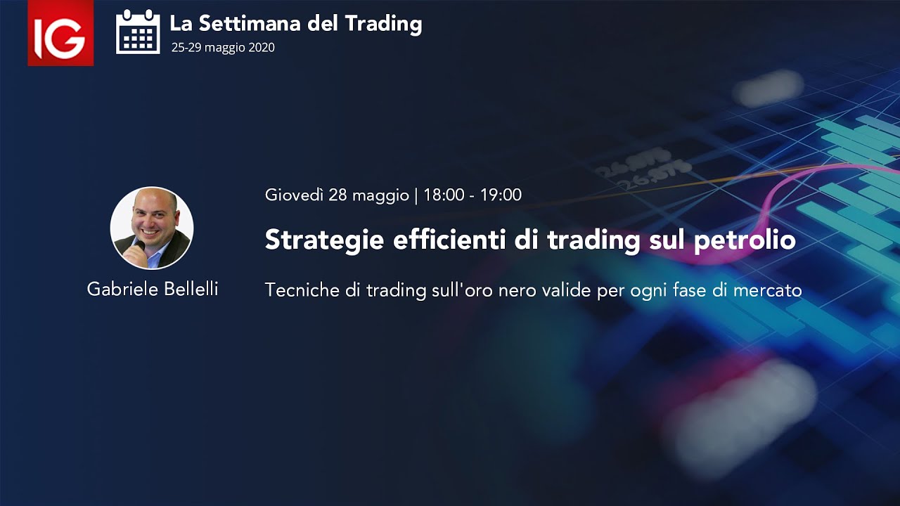 La settimana del trading | Strategie efficienti di trading sul petrolio - Gabriele Bellelli