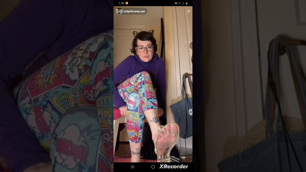  Catprincess NYC 👣🥰 Dangling Clear Sandels 