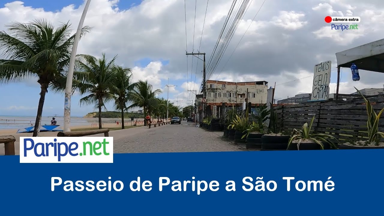 Uma volta de Paripe pela praia de Tubarão a São Tomé