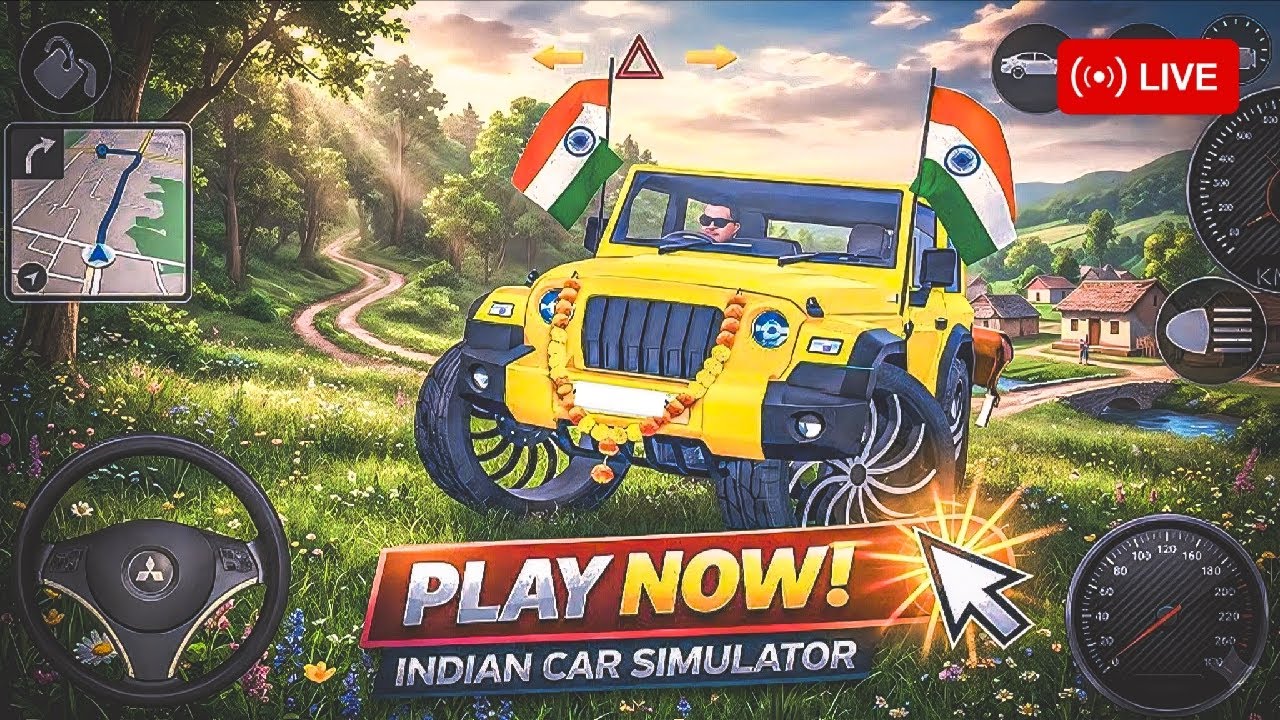 DAY (#30/#100)(200k+Subscribers) Challenge 😱🥵 2026 Indian Modified THAR Game Live #shortsfeed#live
