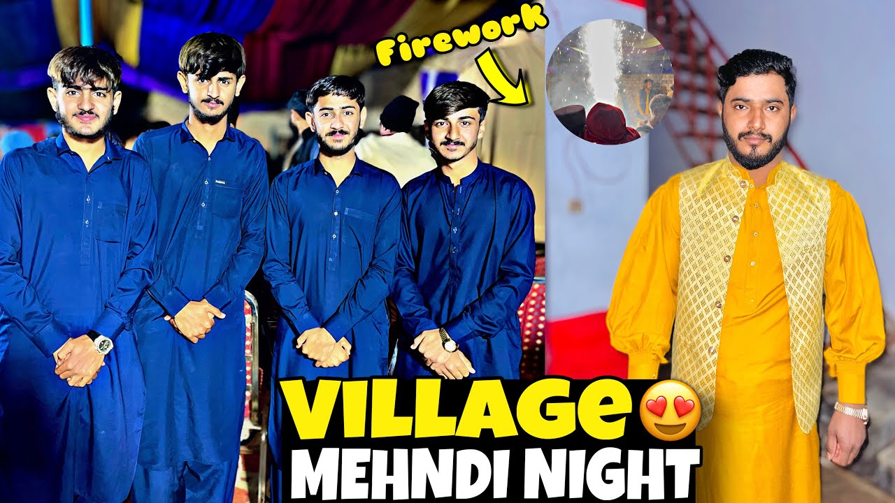 Village Mehndi Night 😍 | Desi Mehndi Function | Firework Night Vlog