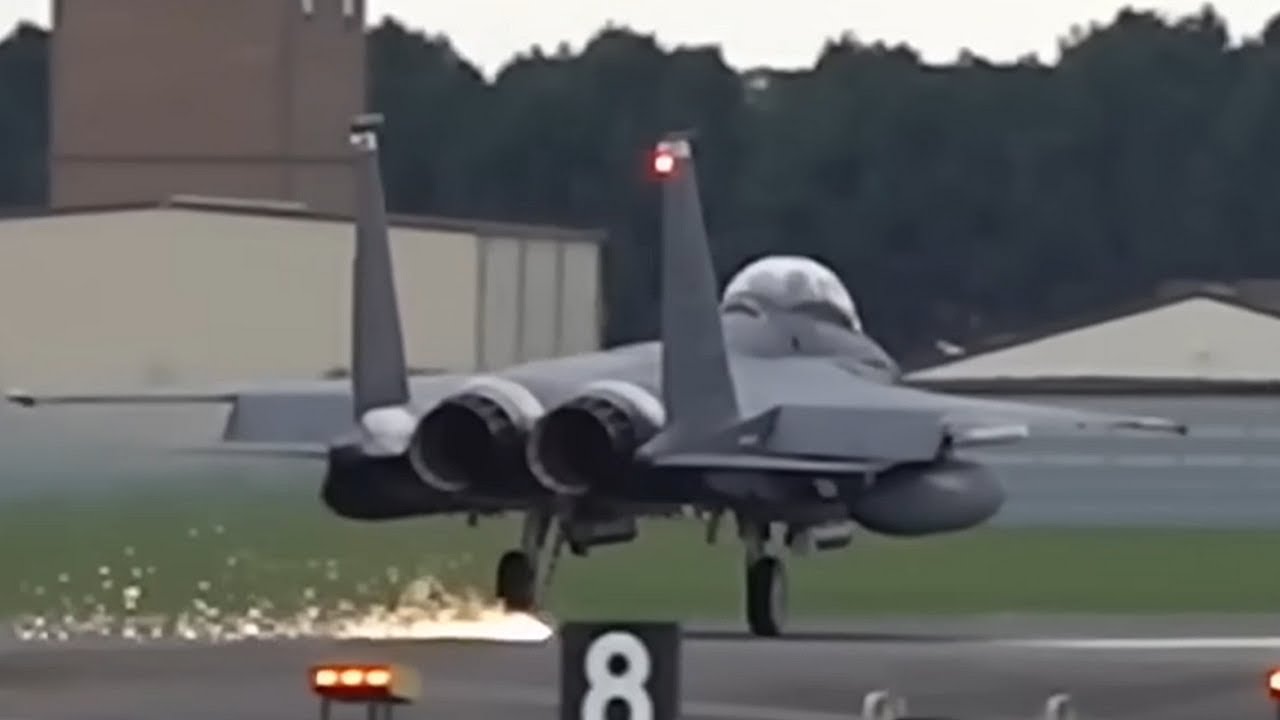 F-15 Arrest Hydraulic Failure