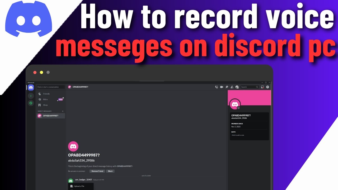 Как записать голосовое сообщение в Discord на ПК/ноутбуке | Отправить аудиосообщение