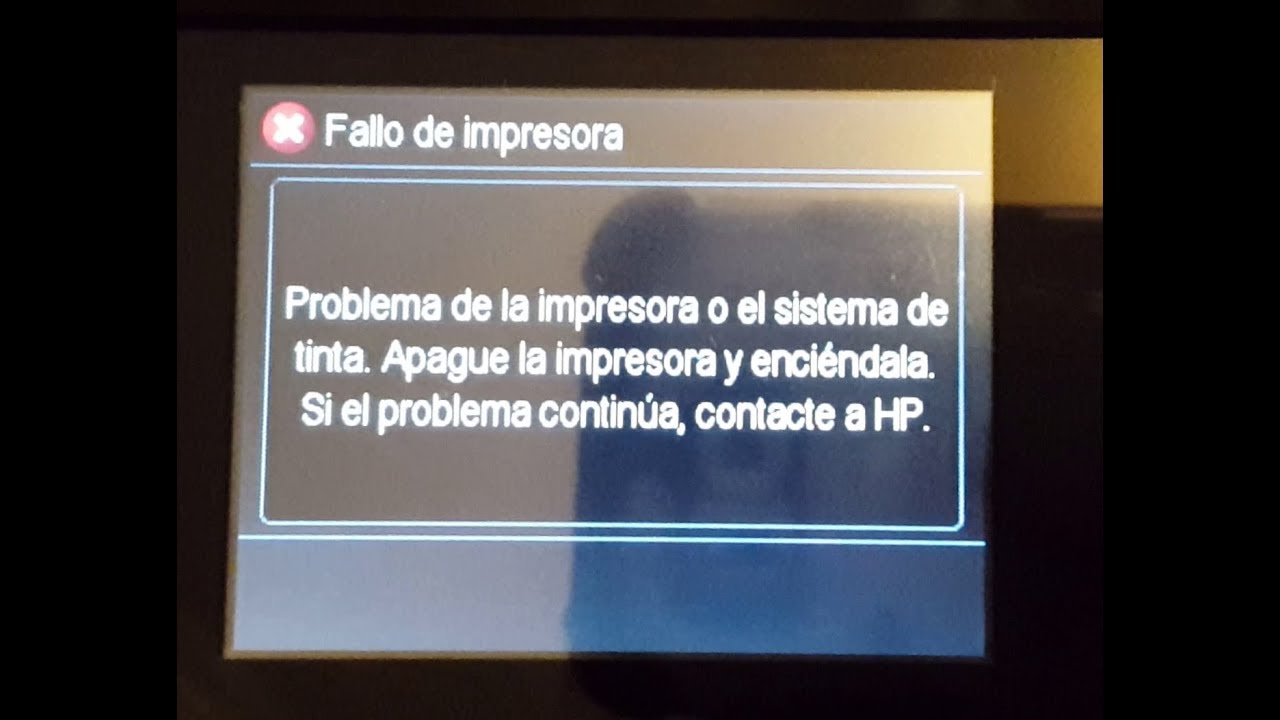 HP Officejet 7612 - Problema de la impresora o el sistema de tinta