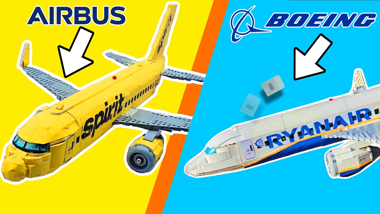 Я провел краш-тест самолетов Airbus и Boeing из Lego!