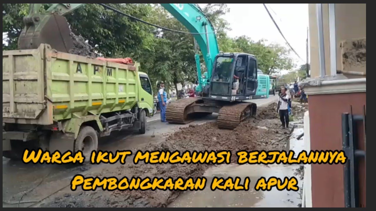 NORMALISASI#EXCAVATOR#PENGERUKAN #SDA DPUPR KARAWANG di desa Medang asem