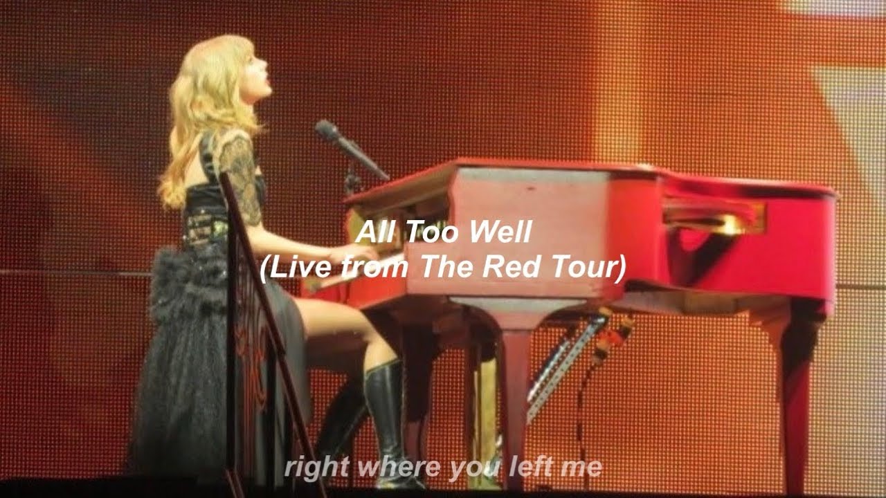 Taylor Swift - All Too Well (Live from The Red Tour) // Türkçe Çeviri