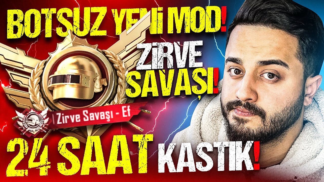 SONUNDA BOTSUZ GERÇEK RANK MODU GELDİ! EKİPLE 24 SAAT ZİRVE SAVAŞI RANK KASTIK! PUBG Mobile