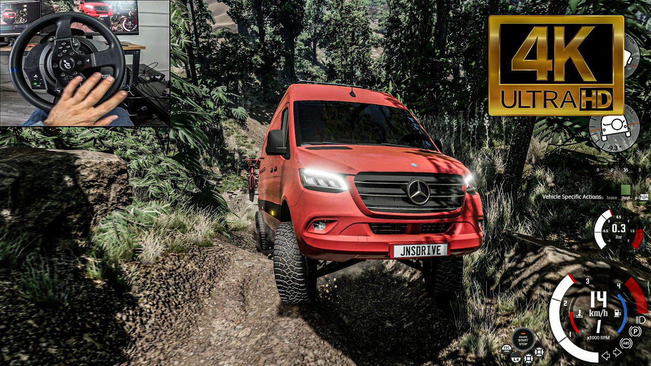 Mercedes-Benz Sprinter 4x4 - BeamNG.Drive (Thrustmaster T300 RS)