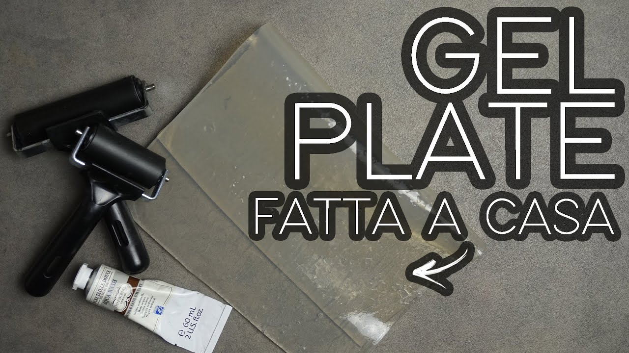 Gel plate per monotipo - Come (non) farla a casa!