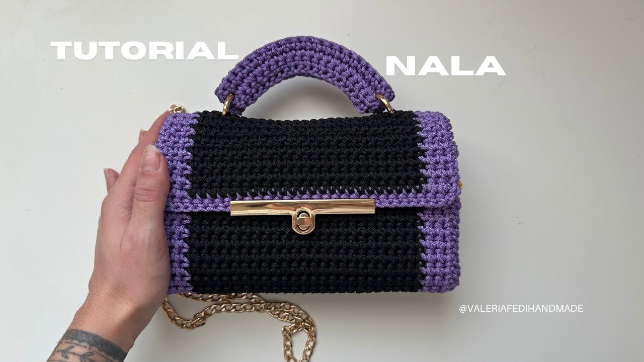 Tutorial borsa all’uncinetto ~ Modello NALA. 