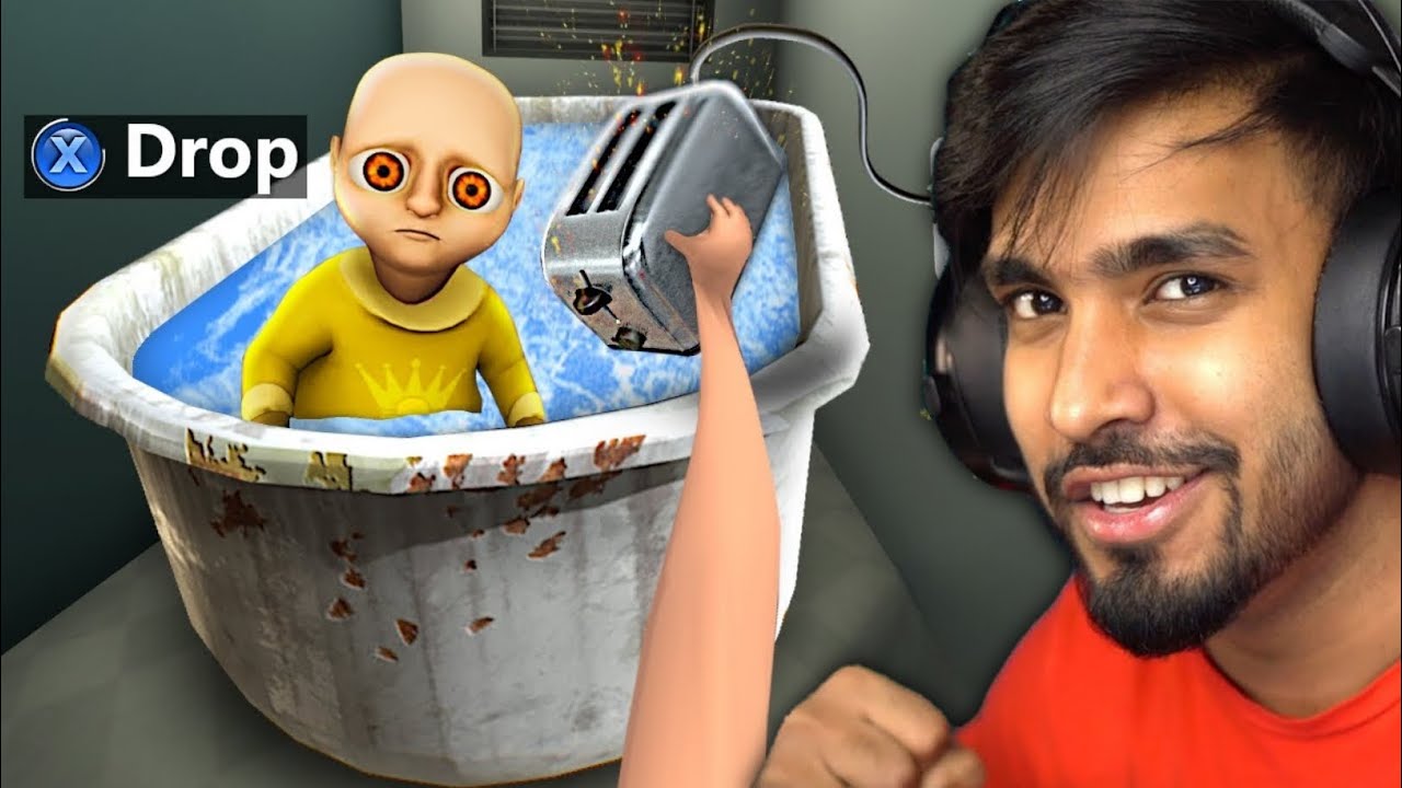 FINALLY I KILLED THIS SCARY BABY | TECHNO GAMERZ HORROR GAME | TECHNO GAMERZ