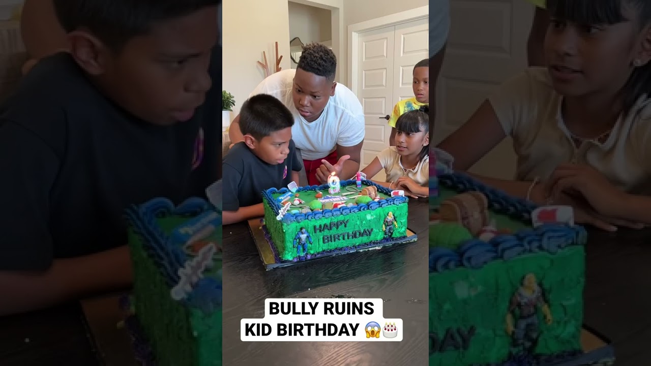 Jealous Bully Ruins Kid Birthday Party & Eats His Cake 😱🎂 
