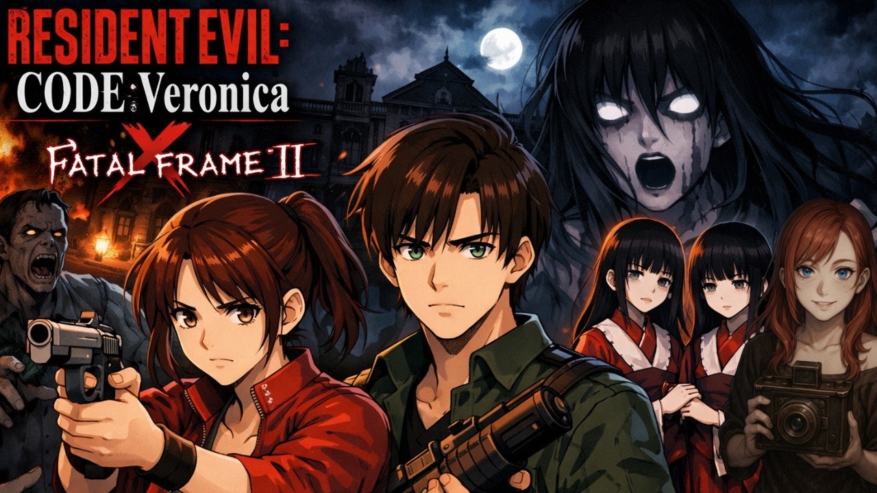 The Resident Evil-Code: Veronica and fatal Frame 2 (NG+ Hard) Finales! Livestreamed on Twitch!