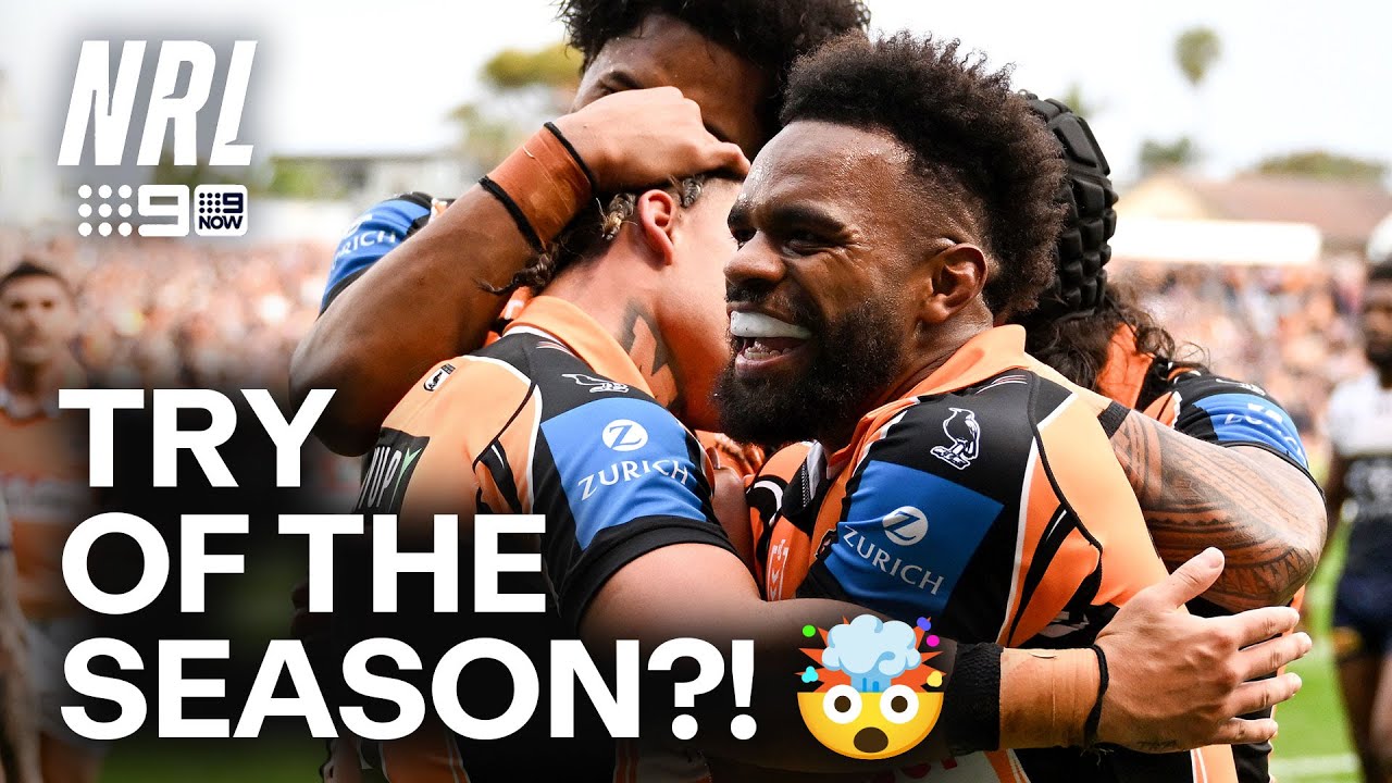 Tigers score a TRY FOR THE AGES against the Cowboys! | NRL on Nine