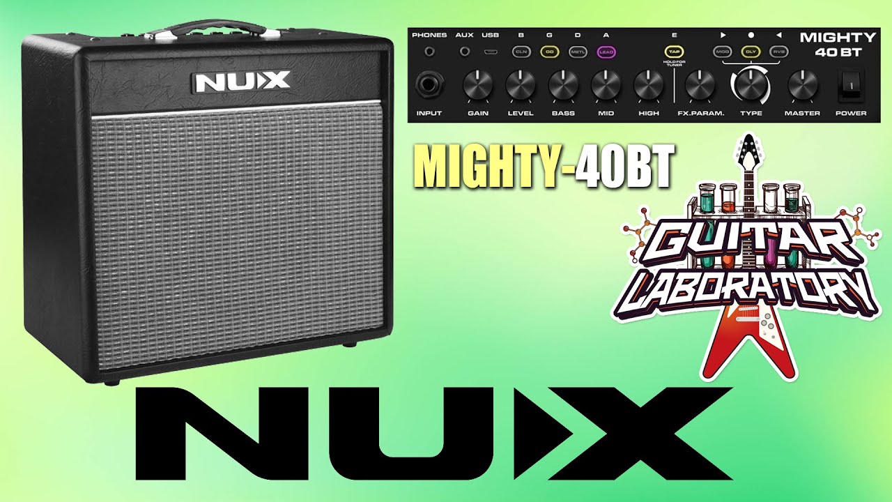 Моделирующий гитарный комбик NUX Mighty 40BT (с драм-машинкой и Bluetooth)