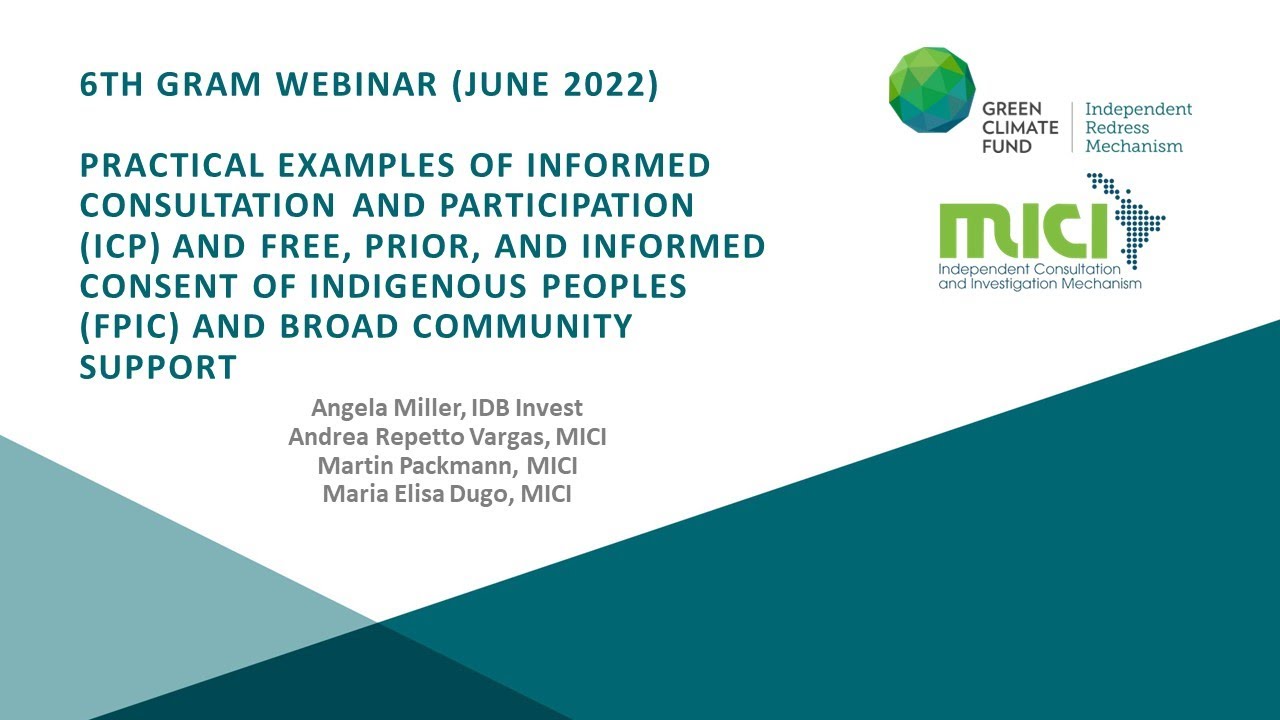 6th GRAM Webinar: 