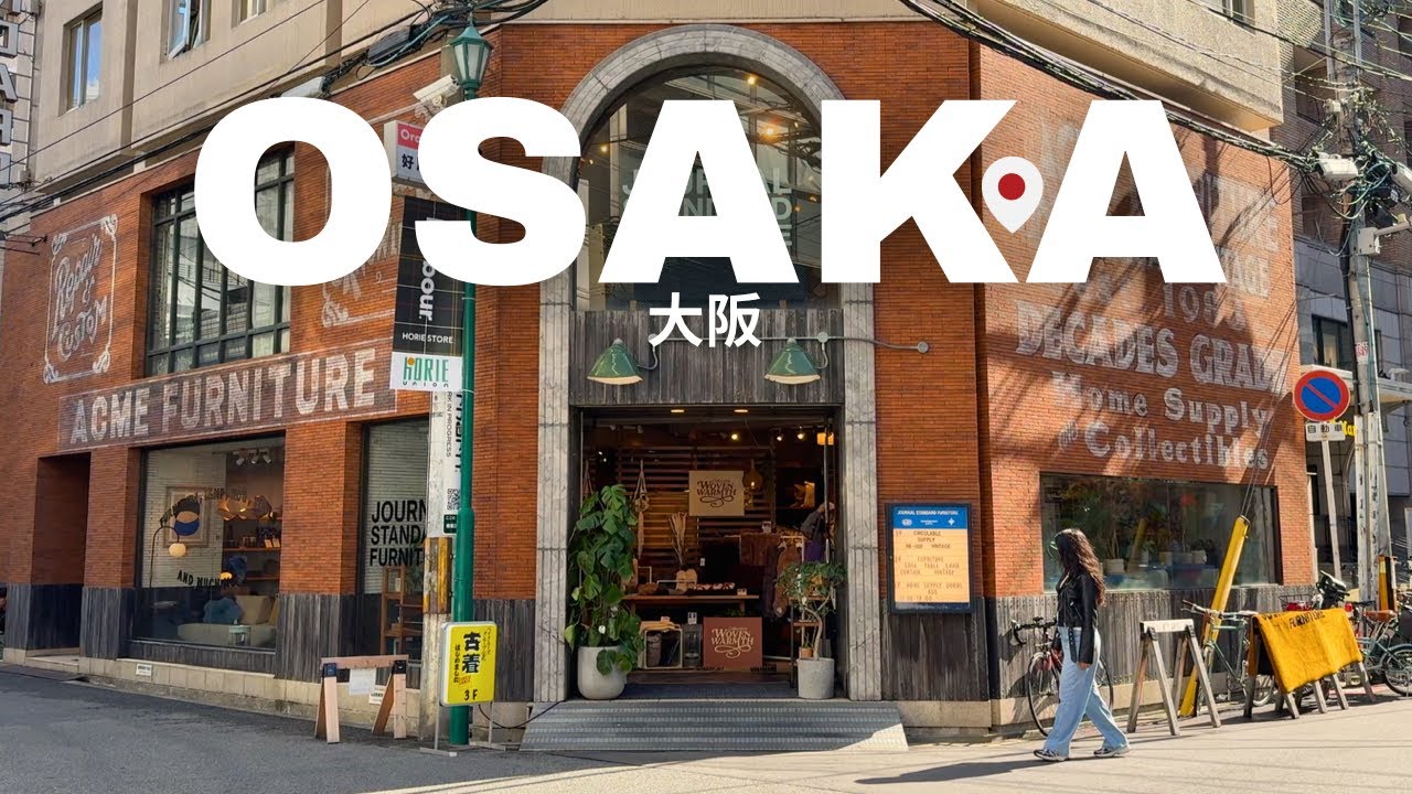 Osaka, Japan Travel Vlog 🇯🇵 Orange Street, cafes, and shopping!