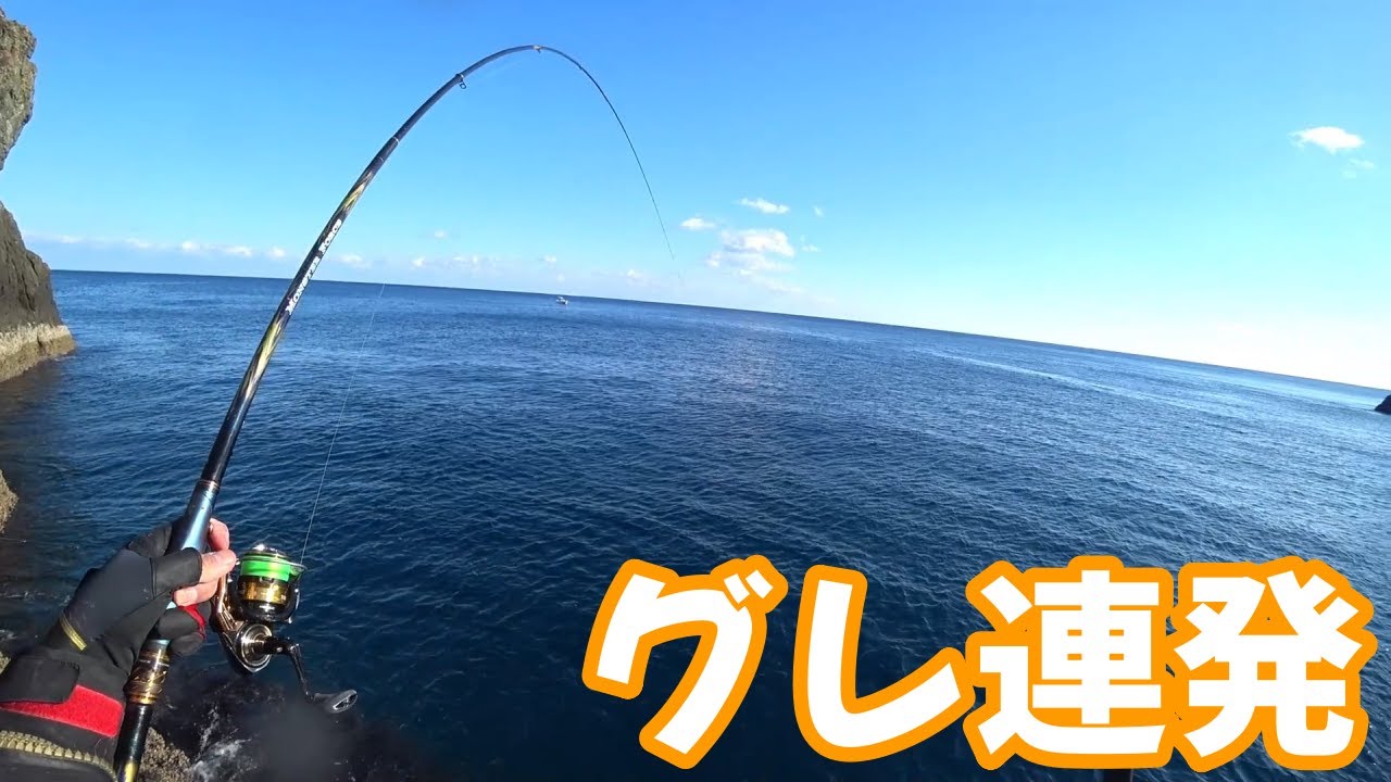 夕まずめにグレが連発！！！　　大分県深島ケナシ