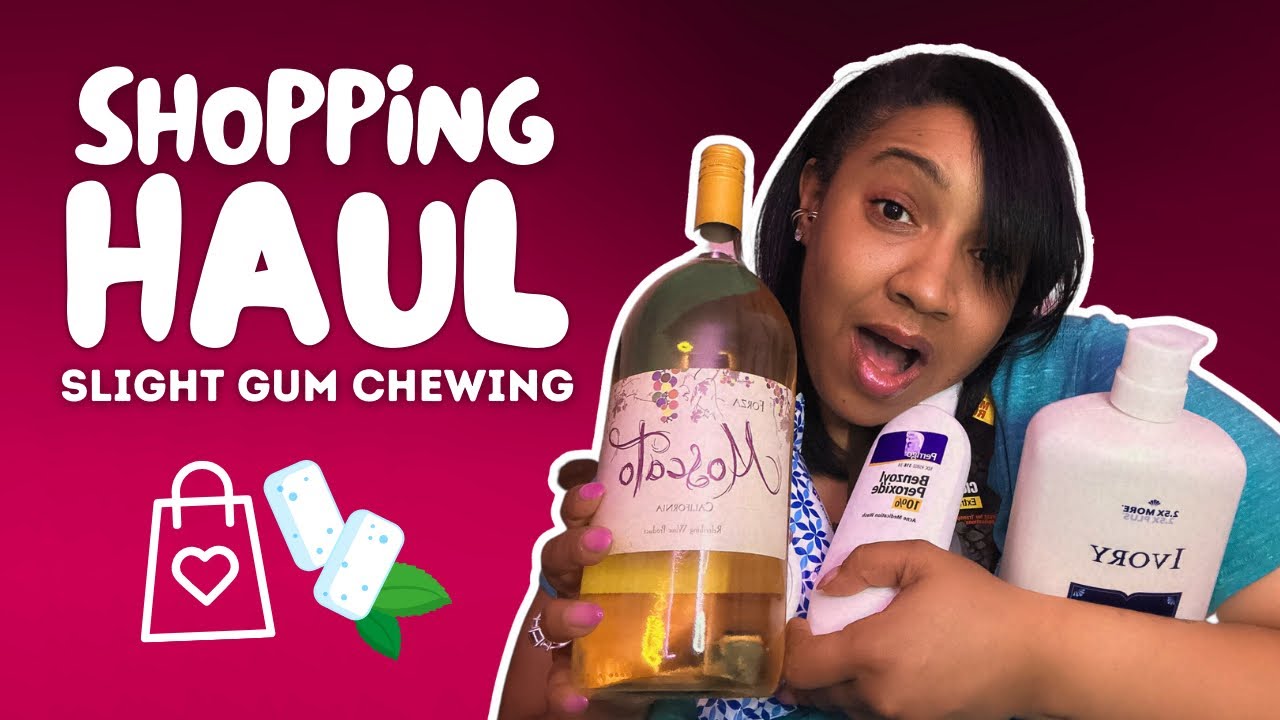ASMR | Shopping Haul | Gum Chewing