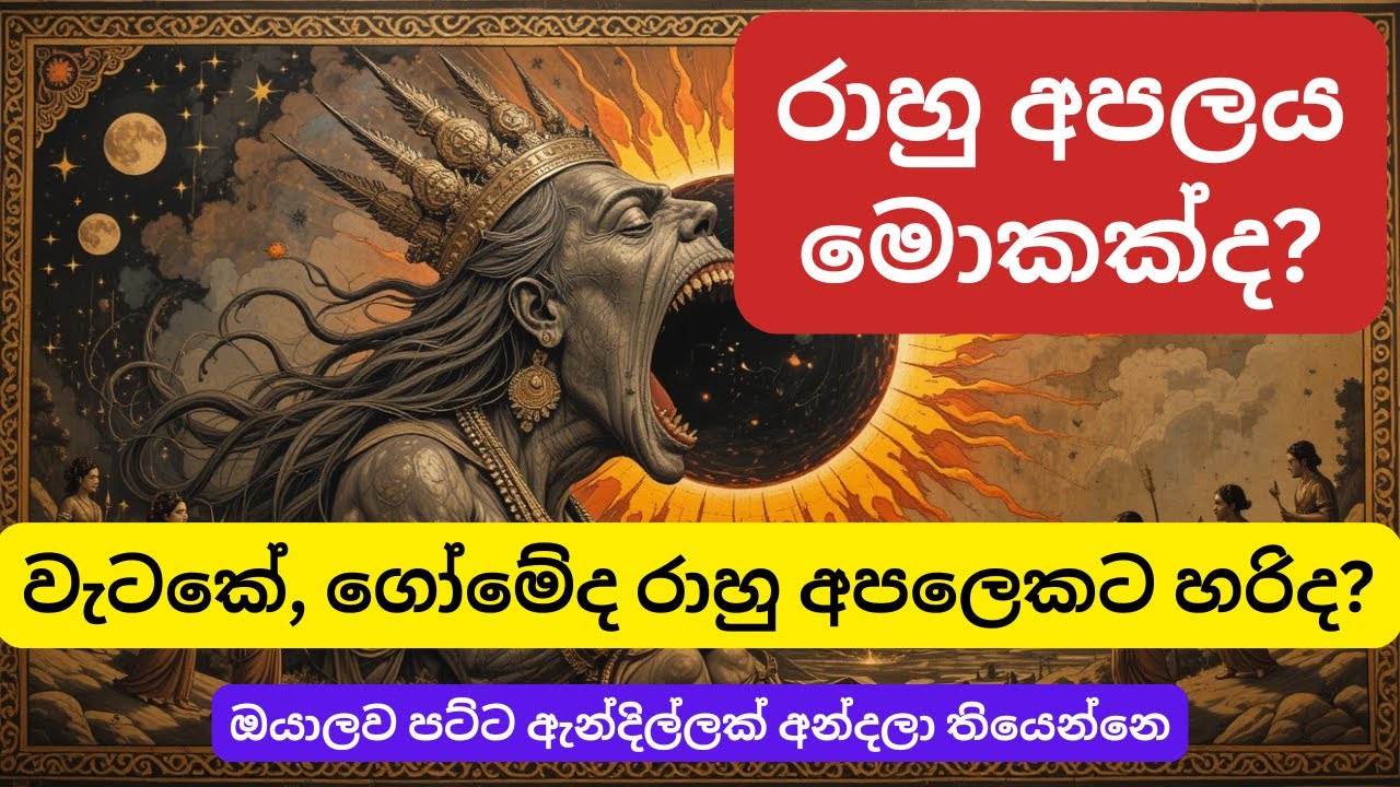 Remedies for Rahu affliction රාහු අපලෙට හරි පිළියම්