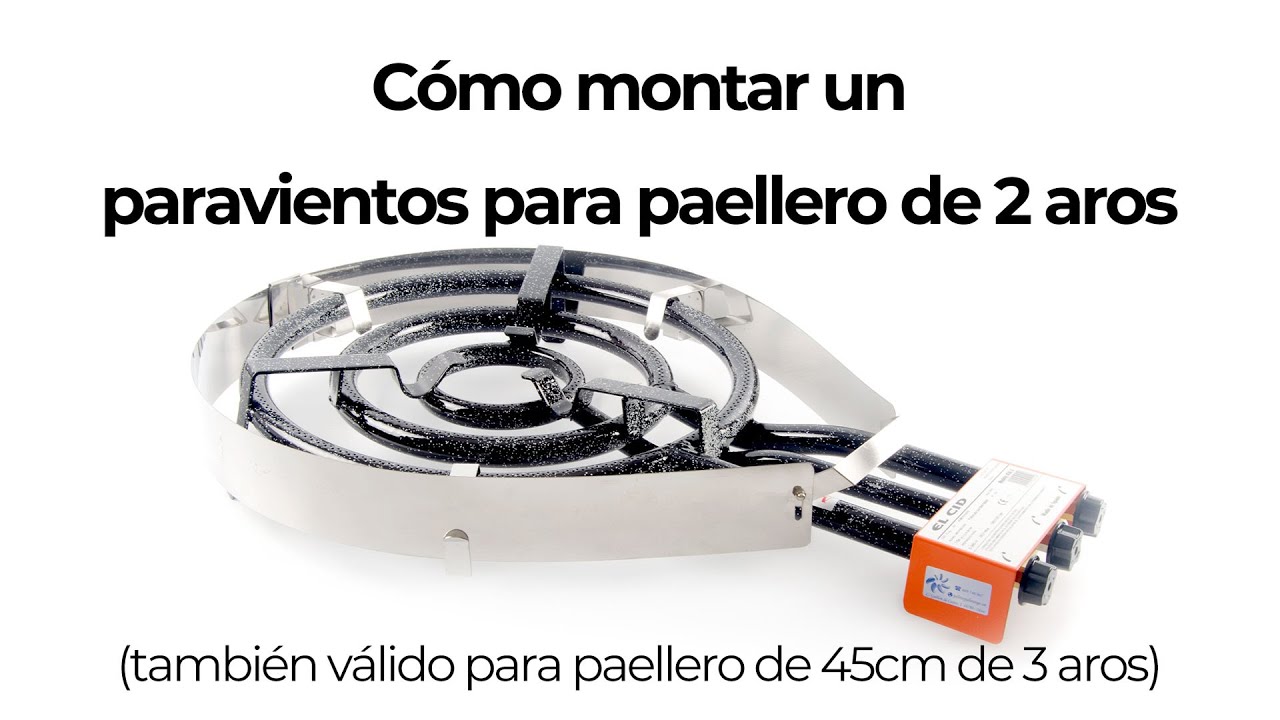 Como montar un paravientos para paellero de 2 aros