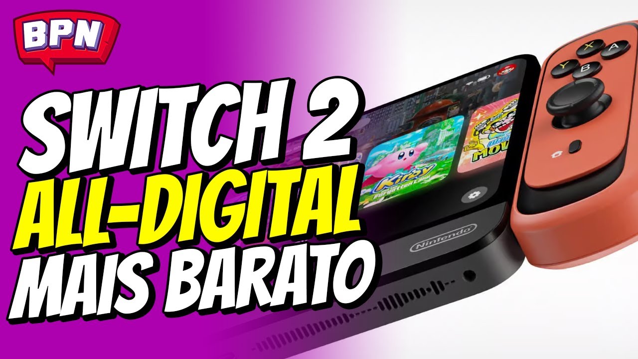 NINTENDO SWITCH 2 ALL-DIGITAL SEM ENTRADA PARA CARTUCHO MAIS BARATO