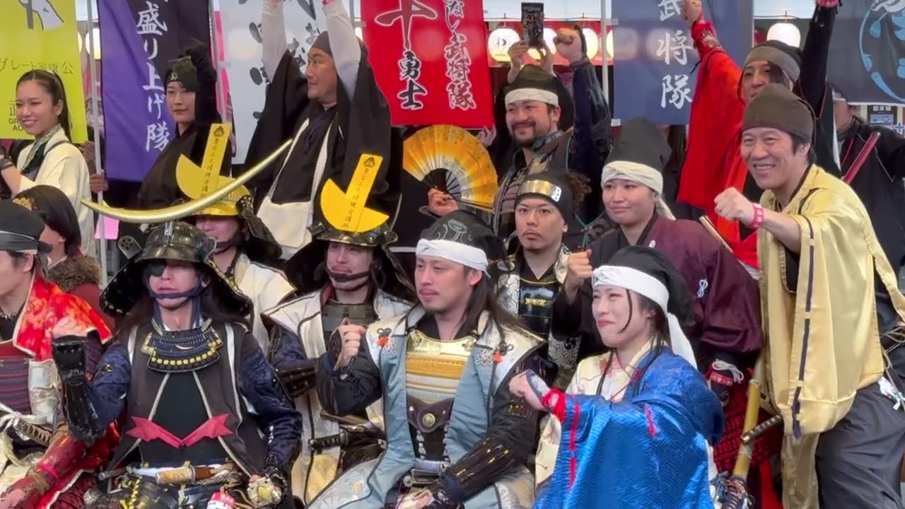 福岡おもてなし武将隊ほか 20260306〜城彩苑でモノチカ前哨戦 熊本城で会おう2026