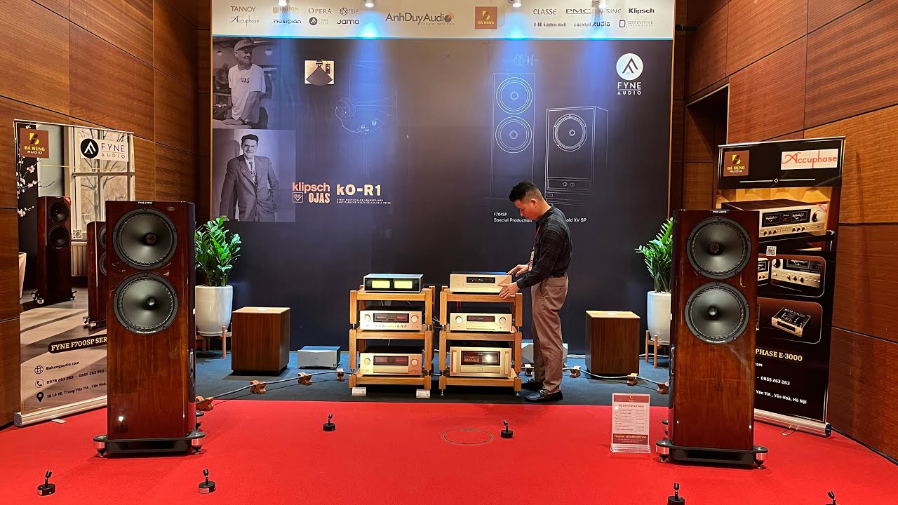 TRIỂN LÃM CẶP LOA MỚI NHẤT CỦA FYNEAUDIO F704SP CÙNG BỘ ĐỒ ĐÁNH ACCUPHASE | BEST RECOMMEND