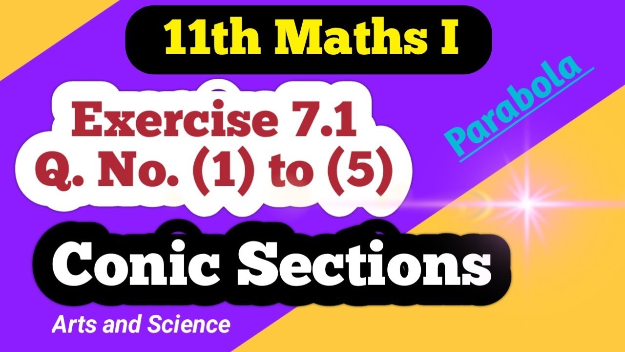 Class 11th Maths Exercise 7.1  Q No (1) to (5) | Conic Sections