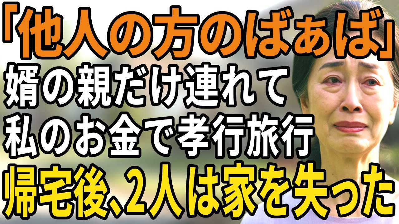 「ばぁばは他人だから来れなかったの」私を他人と罵る婿と私を騙す娘に愛想が尽きました【60代以上の方へ/シニア/スカッと】