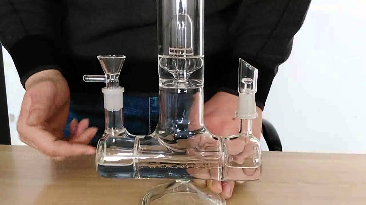 Grav Labs Glass Dual Action Double Joint Inline to Circ Perc