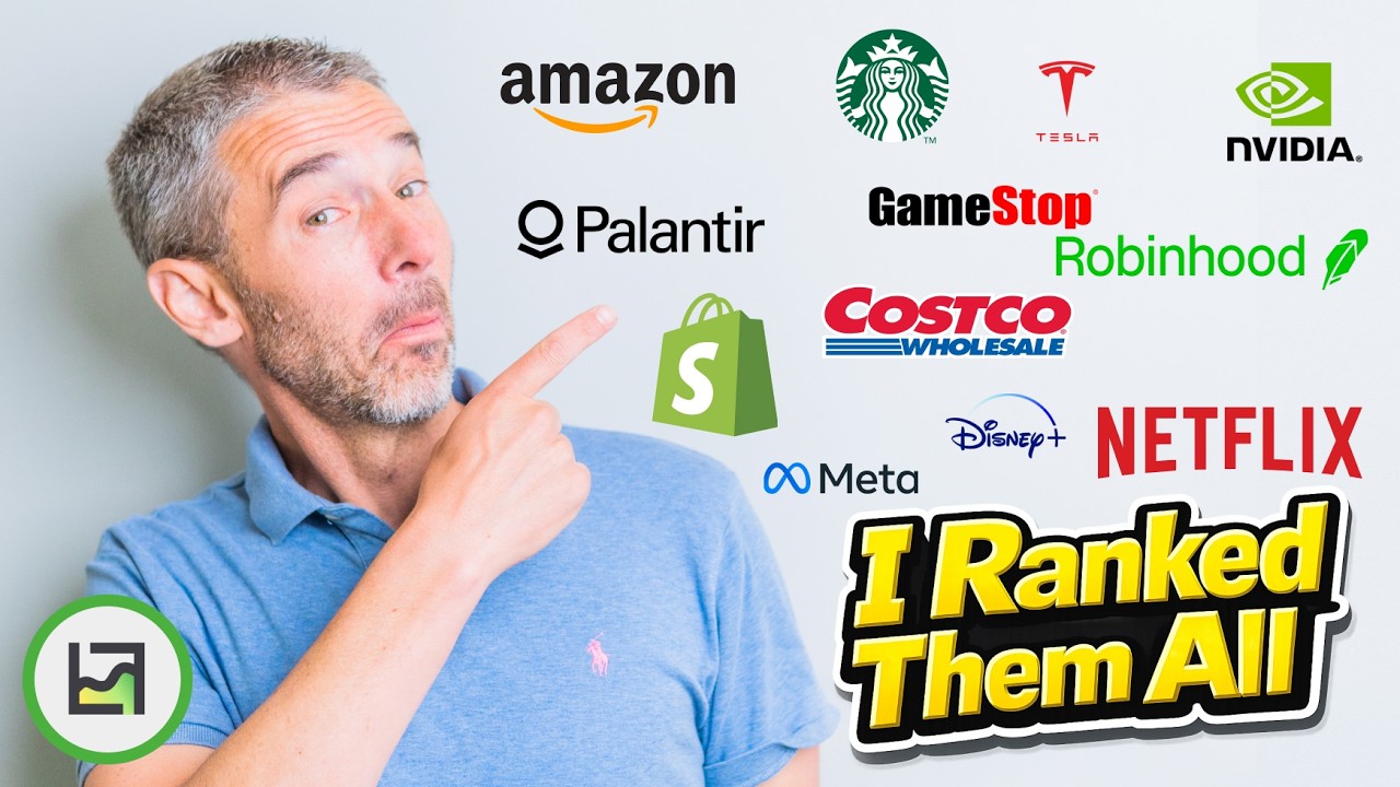 I Ranked the 25 Most Popular Stocks From Safest to Riskiest