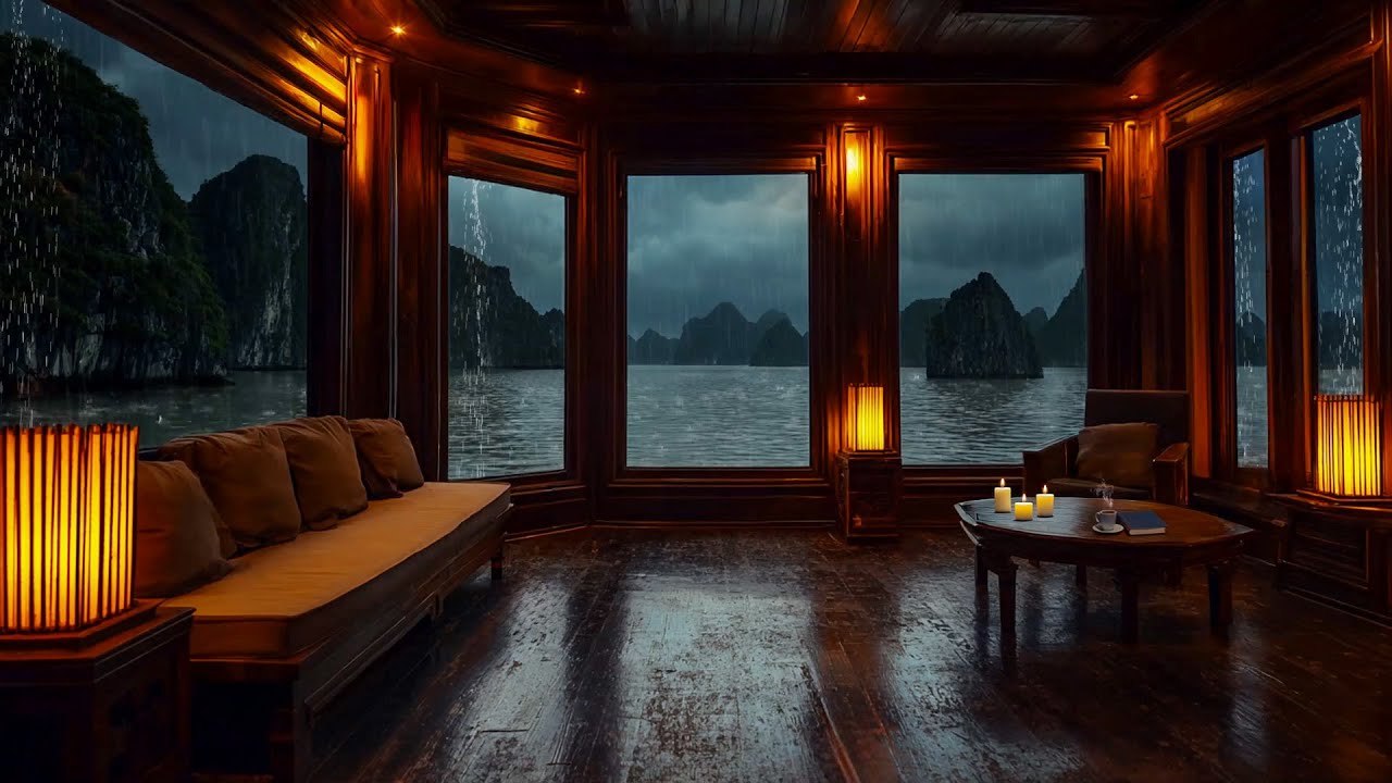 Cozy Hut Rain | Whispering Rain Thunder for Deep Inner Calm – Restore Balance