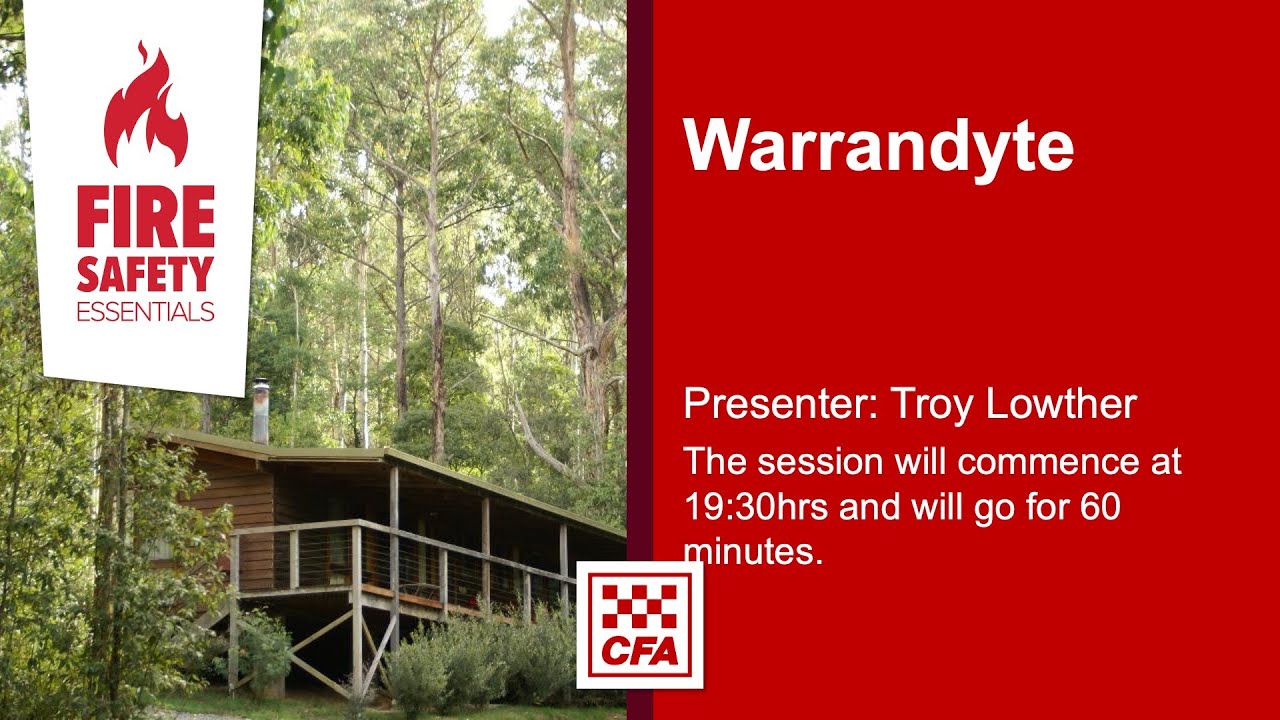 CFA Community Fire Safety presentation