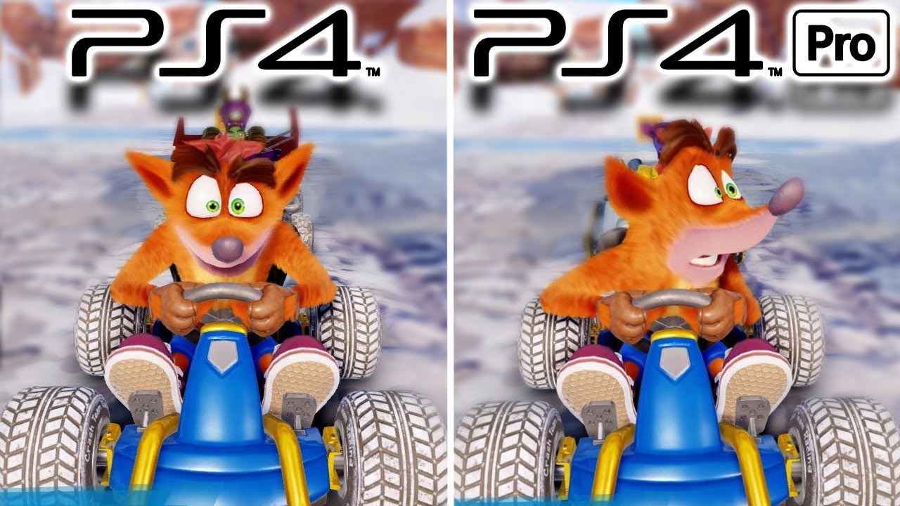 Crash Team Racing Nitro-Fueled - PS4 vs PS4 Pro Comparison