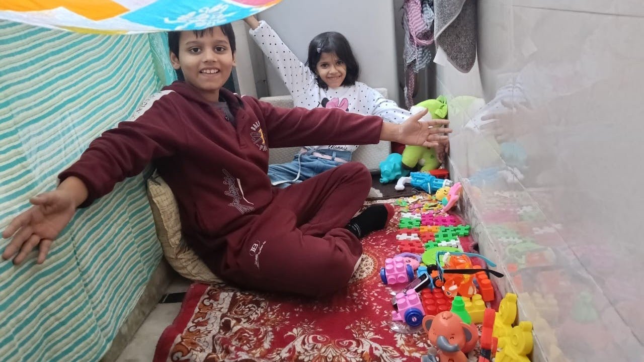 Aanvi ne banaya secret room🙂