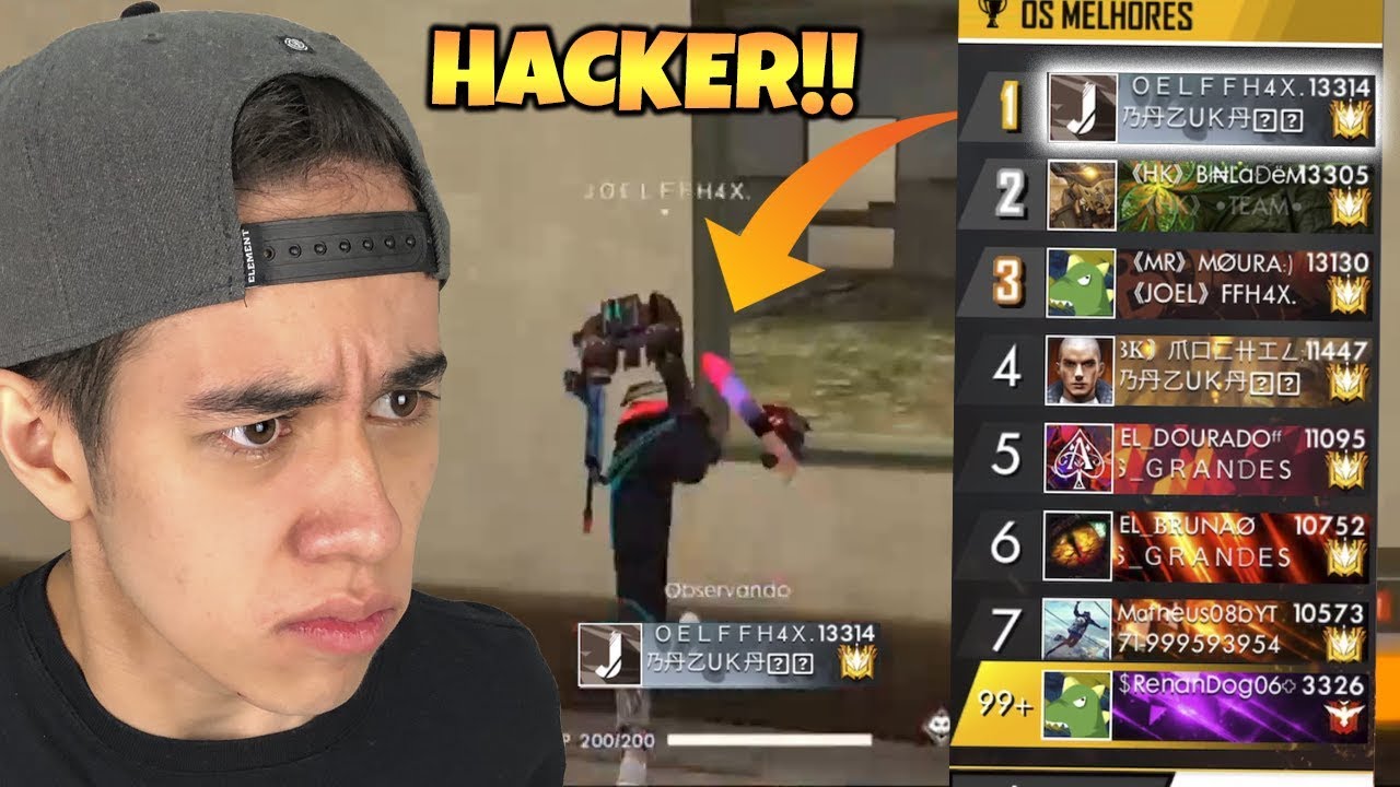 DESISTO!! MORRI PRO TOP 1 GLOBAL E DESCOBRI QUE ELE É UM HACKER!! FREE FIRE