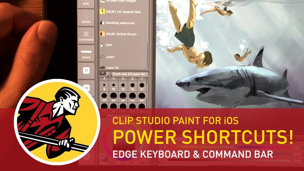Ярлыки быстрого доступа! - Клавиатура Edge и панель Command - Clip Studio Paint для iPad Pro