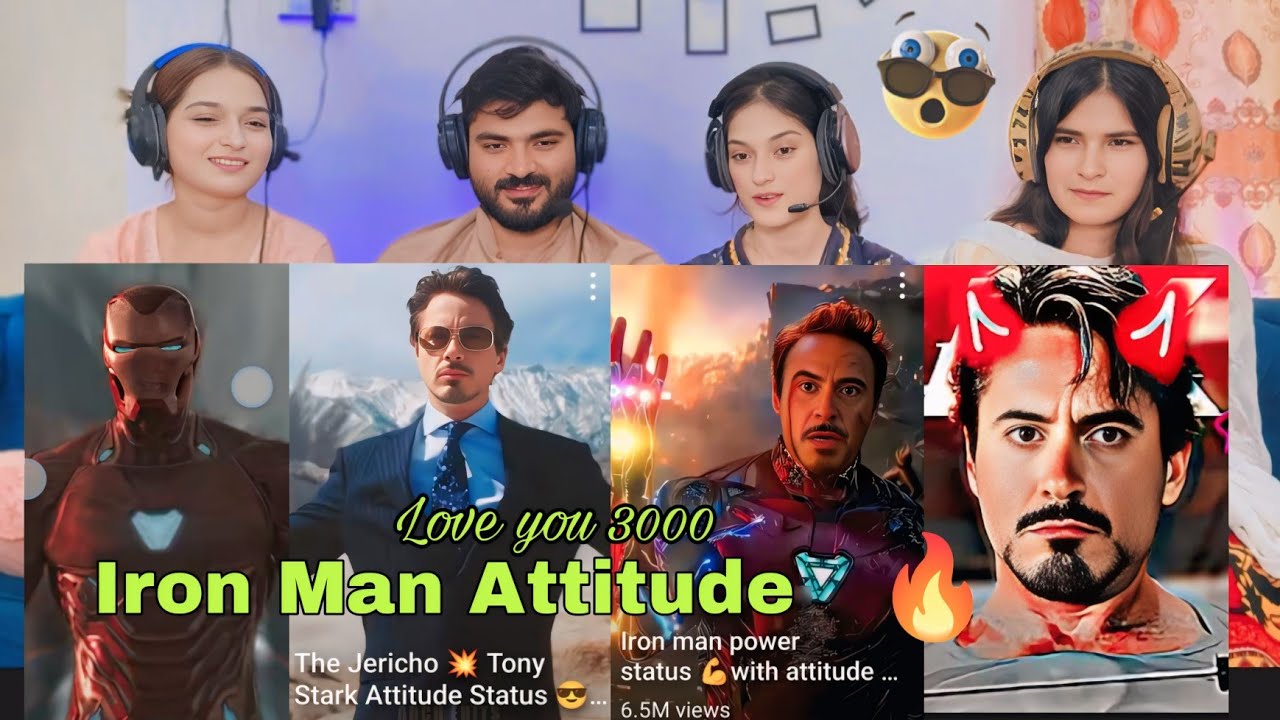 Iron Man Attitude 🔥 Reels Reaction | Most Favourite Avenger of MCU 