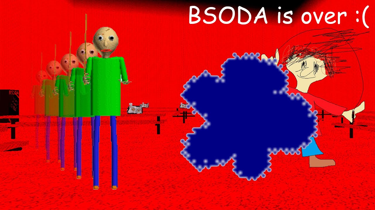 Baldi is Super Fast, but I have NO Infinite BSODA - Baldi's Basics Classic BSODA Challenge