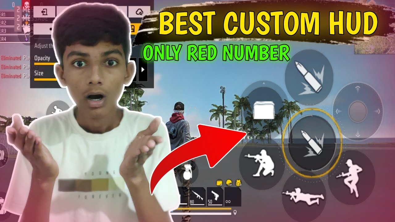 2 Finger Custom Hud | 3 Finger Custom Hud | Fire Button Size For Headshot |
