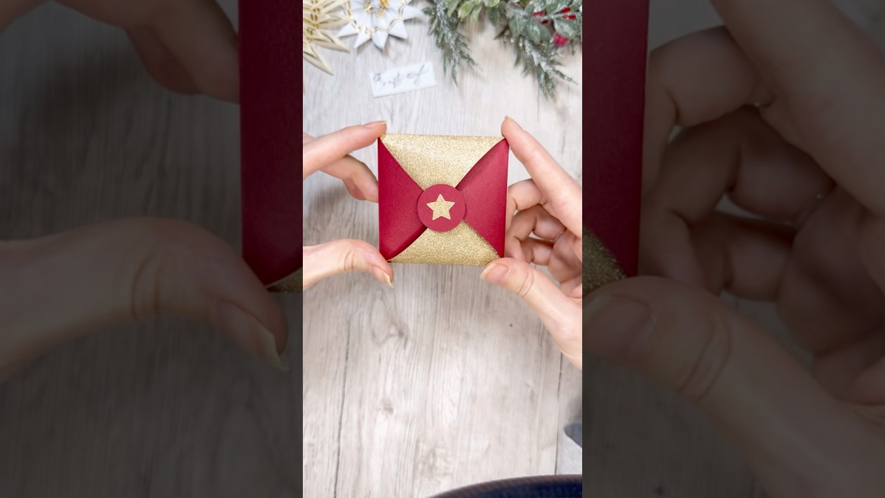 🌟 Weihnachtgeschenk. Schnell und einfach gemacht #weihnachtsbasteln #papierbasteln  #diycrafts