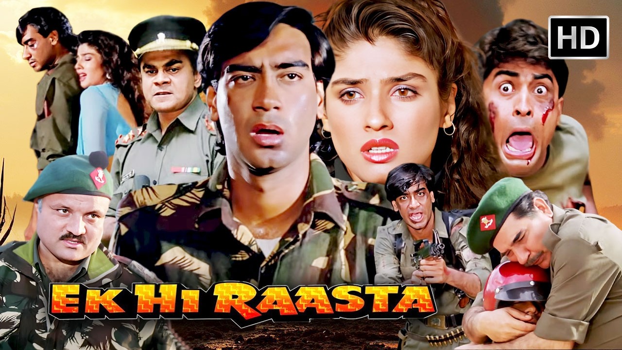 Ajay Devgn की धांसू Action Movie 🔥 | Ek Hi Raasta (1993) Full Movie HD | Raveena Tandon