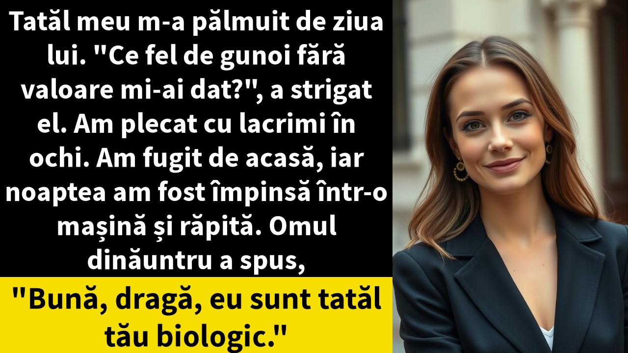 Tatăl meu m-a pălmuit de ziua lui. 