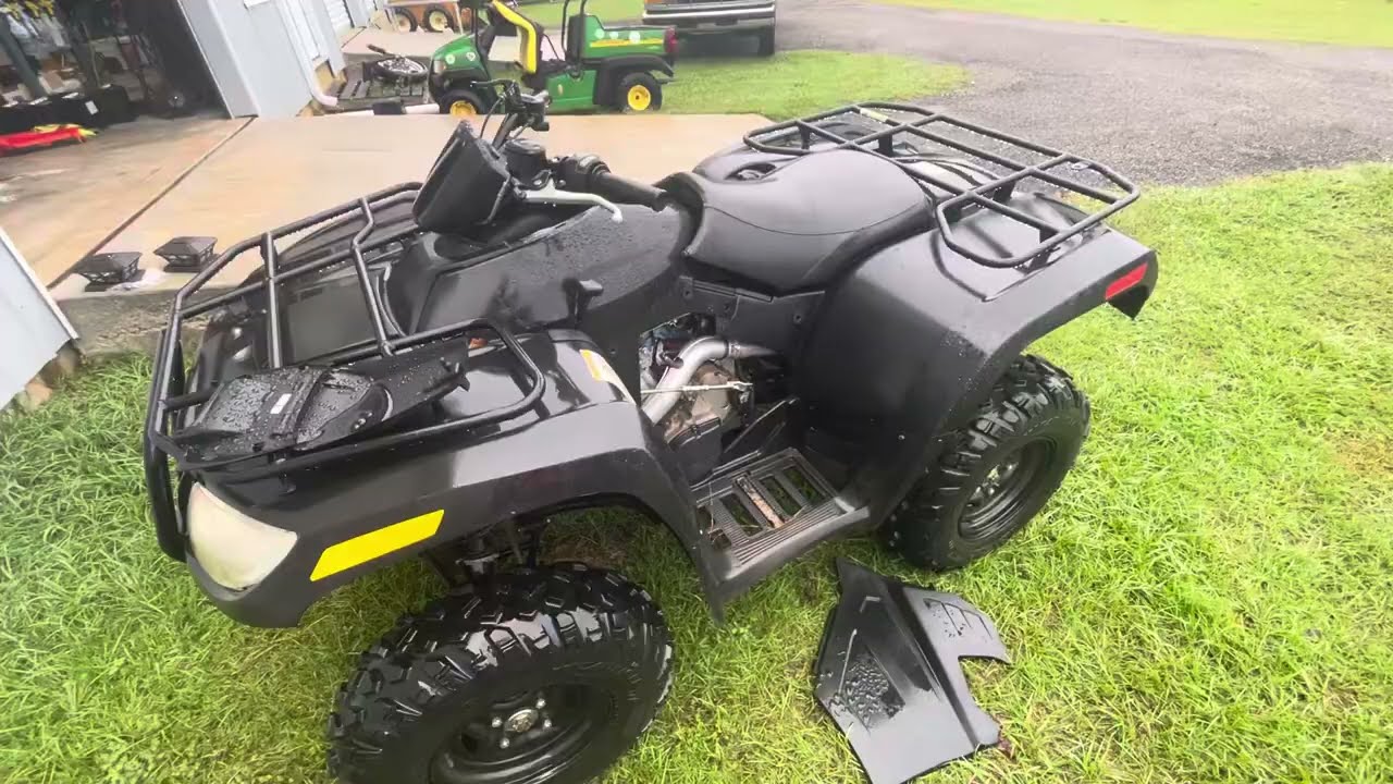 ATV throttle hard stuck sticking fix and how to diagnose arctic cat Polaris Honda Suzuki utv