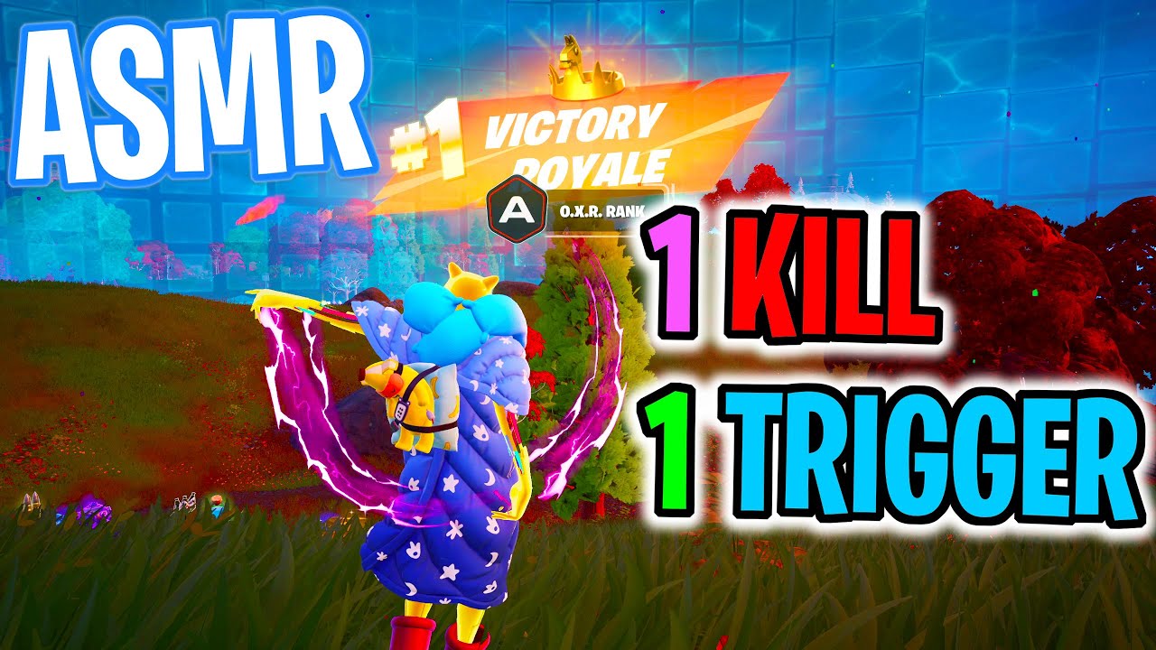 ASMR Gaming 😴 Fortnite 1 Kill = 1 Trigger Relaxing Mouth Sounds 🎮🎧 Controller Sounds + Whispering 💤
