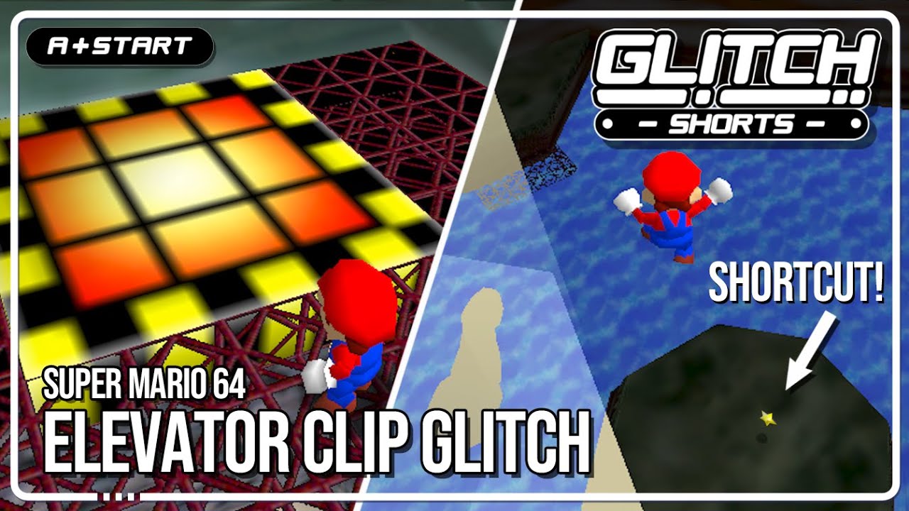 Hazy Maze Cave's Elevator Clip Shortcut To Swimming Beast - Glitch Shorts (Super Mario 64)